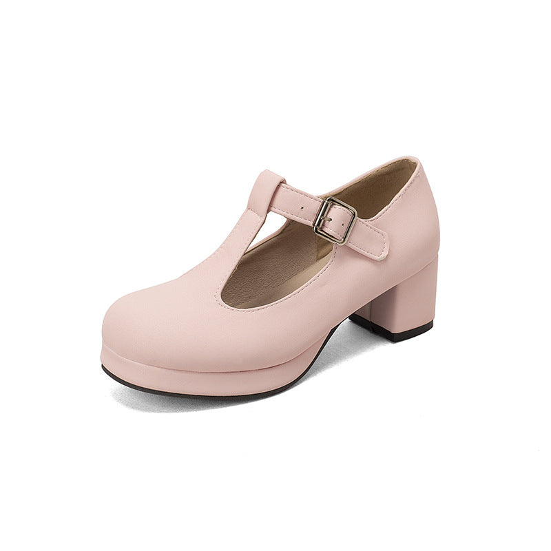 Candy colored platform heels