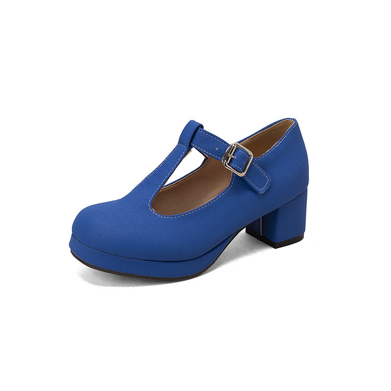 Candy colored platform heels